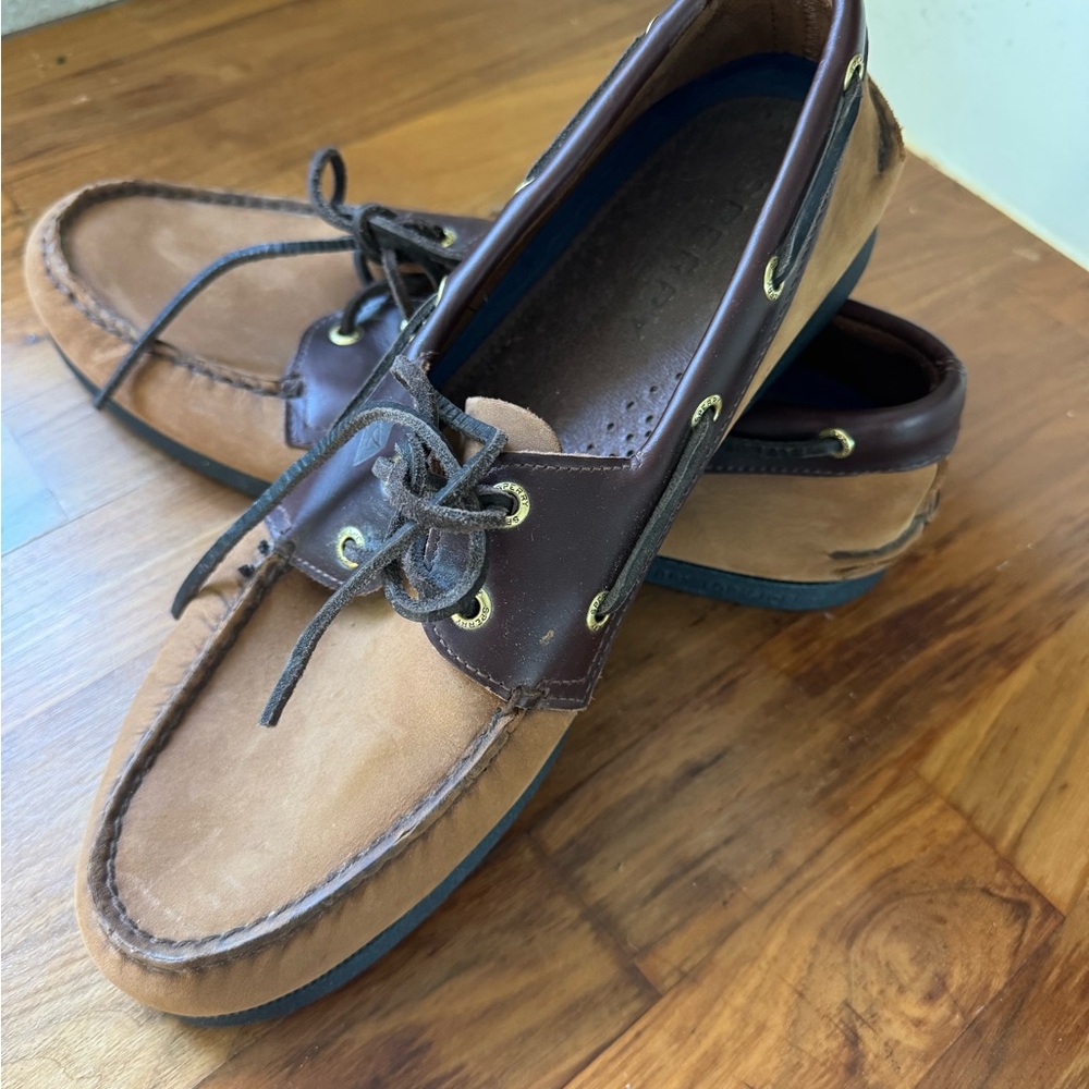 Men's Sperry Brown Leather Boat Shoes